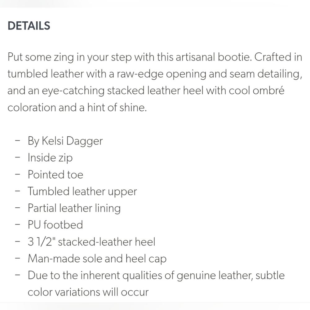 Kelsi Dagger Brooklyn "Watchman" Ankle Bootie Tan Leather | Women's Size 7.5 - Picture 12 of 13